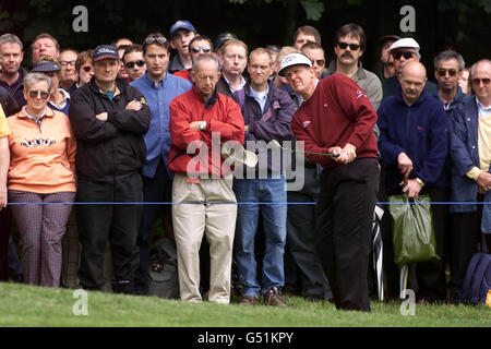 Wentworth PGA Monty 1. Grün Stockfoto