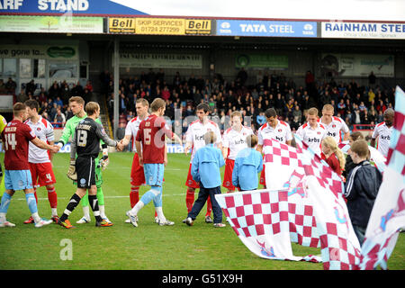 Fußball - Npower Football League One - Scunthorpe United gegen Charlton Athletic - größere Park Stockfoto