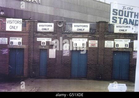 Hillsborough private Gerichtsverfahren Stockfoto