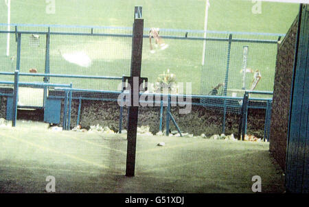 Hillsborough private Gerichtsverfahren Stockfoto