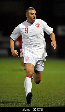 Fußball - U18 International - England / Polen - Gresty Road. Hallam Hope, England Stockfoto