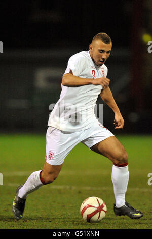 Fußball - U18 International - England / Polen - Gresty Road. Hallam Hope, England Stockfoto