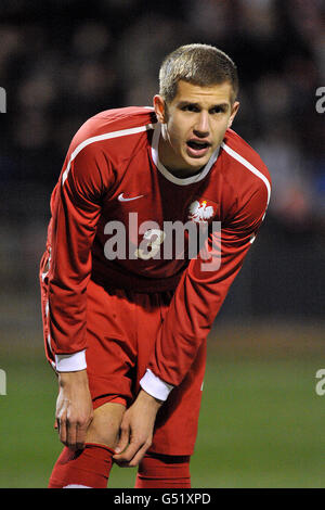 Fußball - U18-International - England V Polen - Gresty Road Stockfoto