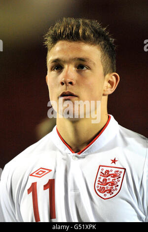 Fußball - U18 International - England / Polen - Gresty Road. Max Clayton, England Stockfoto