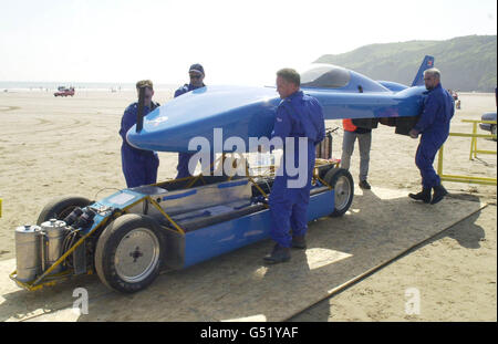 Bluebird elektrische Geschwindigkeit Don Wales Stockfoto