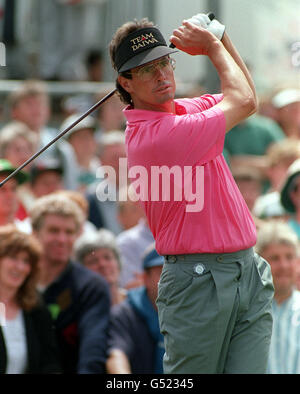 Ian Baker Finch Open Golf. Ian Baker Finch bei der Open Golf Championship in Royal Birkdale. Stockfoto