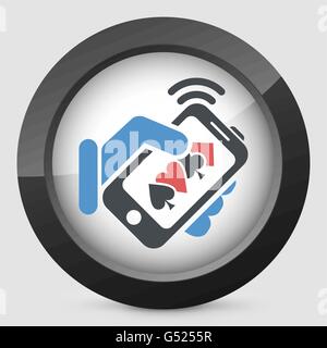 Online-Casino-Symbol Stock Vektor