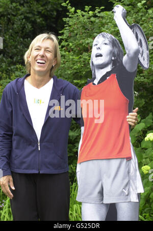 Wimbledon Martina Navratilova Stockfoto