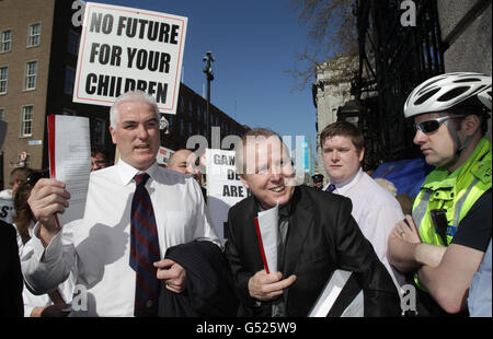 Anglo Irish Bank petition Stockfoto