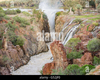 Namibia, Kunene, Kaokoland, Epupafalls der Kunene Fluss an der Grenze zu Angola im Kaokoland Stockfoto