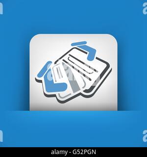 Kredit Karte 3d Aufkleber Stock Vektor