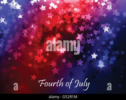 Abbildung abstrakt für Independence Day Stock Vektor