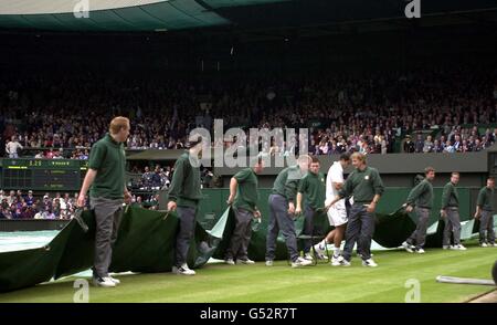 TENNIS Sampras/Abdeckungen Stockfoto