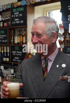 Königlicher Besuch in Cumbria Stockfoto