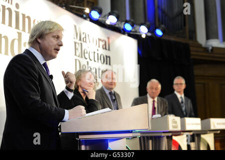 London Bürgermeisterwahl Stockfoto