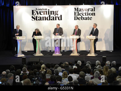 London Bürgermeisterwahl Stockfoto