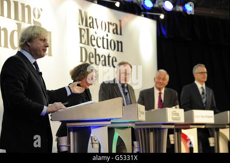 London Bürgermeisterwahl Stockfoto