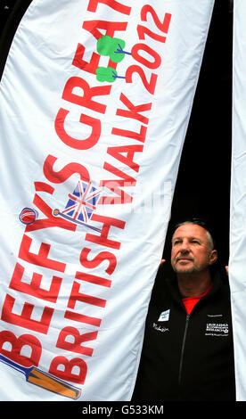 Sir Ian Botham "großen britischen Spaziergang" Stockfoto