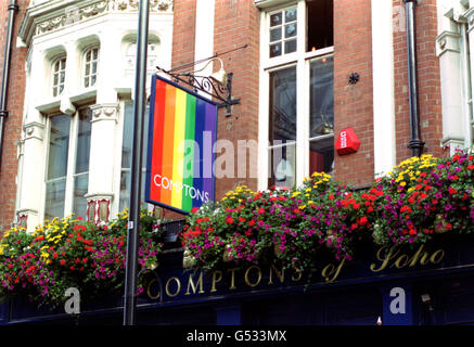 Old Compton St Comptons bar Stockfoto