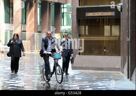 NBNK-Bestand. One Angel Court, in der City of London, Sitz der neuen NBNK Bank. Stockfoto