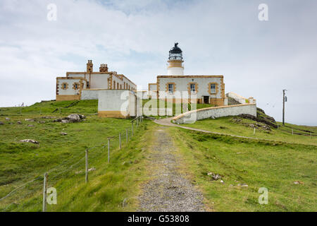Großbritannien, Schottland, Highland, Isle Of Skye, Glendale, Schafe auf der Weide, Schafe auf landschaftlich Punkt, einer Halbinsel auf der schottischen Insel Skye Stockfoto