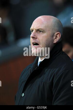 Fußball - Barclays Premier League - Blackburn Rovers gegen Liverpool - Ewood Park. Steve Kean, Manager von Blackburn Rovers Stockfoto