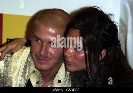 Beckham und Posh Spice Stockfoto