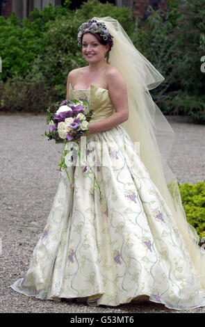 Coronation Street Baldwin Hochzeit Stockfoto