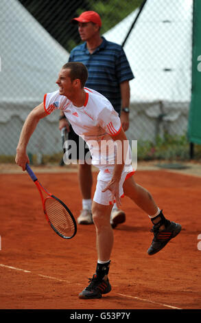 Tennis - Monte-Carlo Rolex Masters 2012 - Tag Vier - Monte-Carlo Country Club. Andy Murray mit Trainer Ivan Lendl Stockfoto