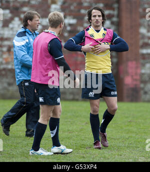 Rugby-Union - Schottland Sevens Trainingseinheit - Scotstoun Stadion Stockfoto