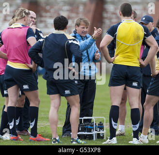 Rugby-Union - Schottland Sevens Trainingseinheit - Scotstoun Stadion Stockfoto