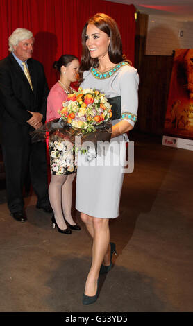 Premiere Von African Cats - London. Die Herzogin von Cambridge bei der Filmpremiere von African Cats UK im BFI Southbank, London. Stockfoto