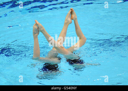 Schwimmen - Synchronschwimmen Olympic Qualifying - Tag eins - Olympic Aquatics Centre Stockfoto