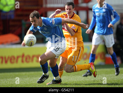 Fußball - Clydesdale Bank Scottish Premier League - Motherwell V St Johnstone - Fir Park Stockfoto