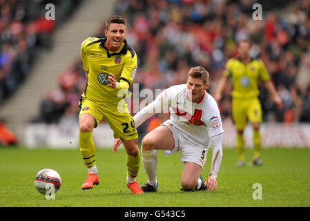 Fußball - Npower Football League One - MK Dons gegen Sheffield United - Stadion: mk Stockfoto