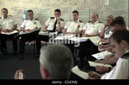 Polizeiausbildung Stockfoto