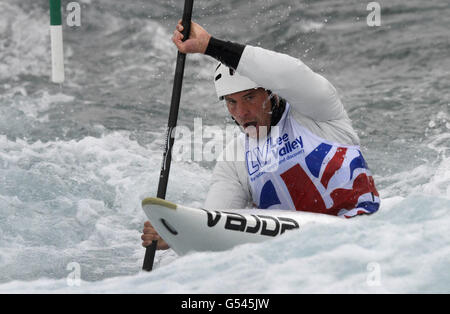 Olympische Spiele - Ankündigung Des Britischen Kanuteams - Lee Valley White Water Center. Slalom-Kanute (K1 und C2), Richard Hounslow während der Ankündigung des GB-Teams im Lee Valley White Water Center, Waltham Cross. Stockfoto