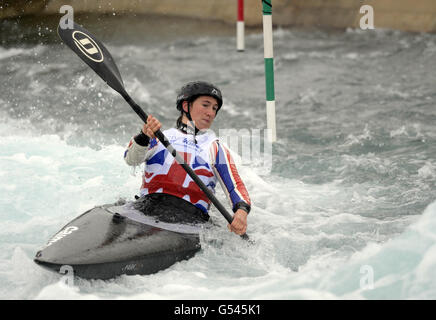 Olympia - Großbritannien Kanu Team Ankündigung - Lee Valley White Water Centre Stockfoto