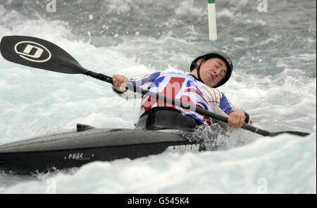 Olympia - Großbritannien Kanu Team Ankündigung - Lee Valley White Water Centre Stockfoto