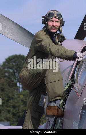 Duxford Air Show Spitfire Stockfoto