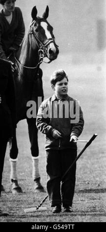 Prinz Andrew im Smith's Lawn, Windsor Great Park. Stockfoto