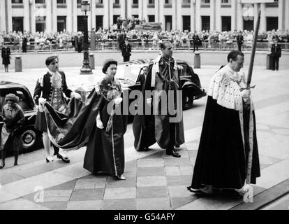 Royalty - Service of the Order of the British Empire - St. Pauls Cathedral Stockfoto