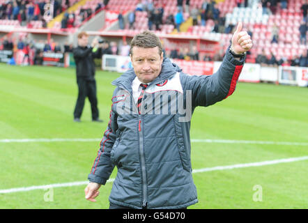 Fußball - Npower Football League One - Exeter City gegen Sheffield United - St James' Park Stockfoto