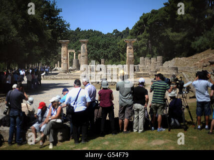 Olympische Flamme Probe Stockfoto