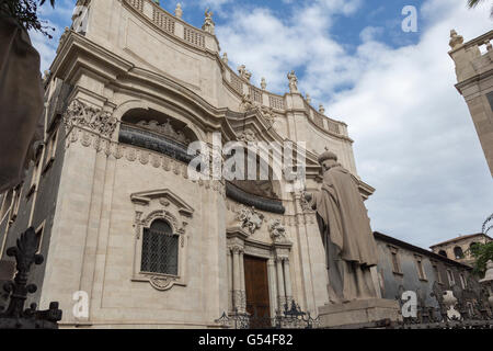 Sterben der Badia di Sant' Agata, Eine Dependance Abtei Mit Einer Barockkirche, Catania, Sizilien, Italien Stockfoto