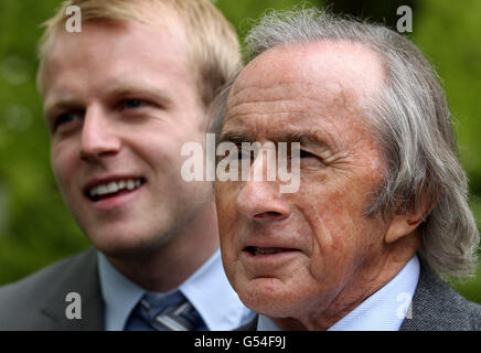 Sir Jackie Stewart Förderung der Legasthenie-Schottland Stockfoto