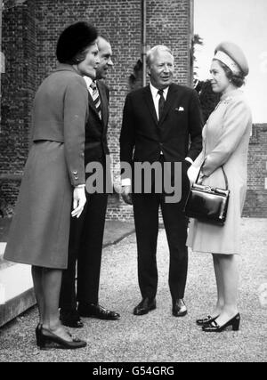 Politik - Präsident Richard Nixon Besuch - Spielsteine Stockfoto