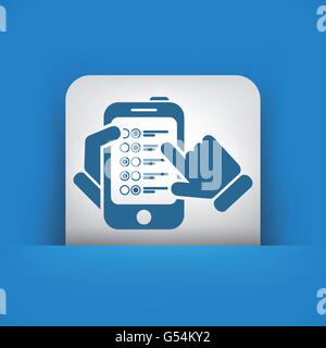 Menü-smartphone Stock Vektor