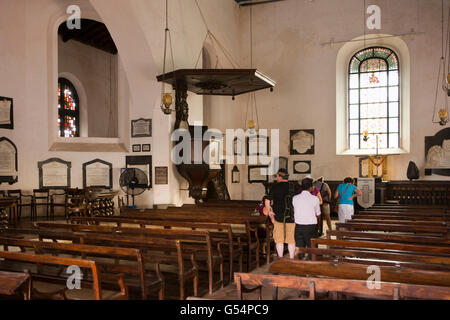 Sri Lanka, Galle Fort, Church Street, Groote Kerk oder Niederländisch-reformierten Kirche, Innenraum Stockfoto