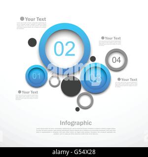 Kreis Design Infografik Stock Vektor
